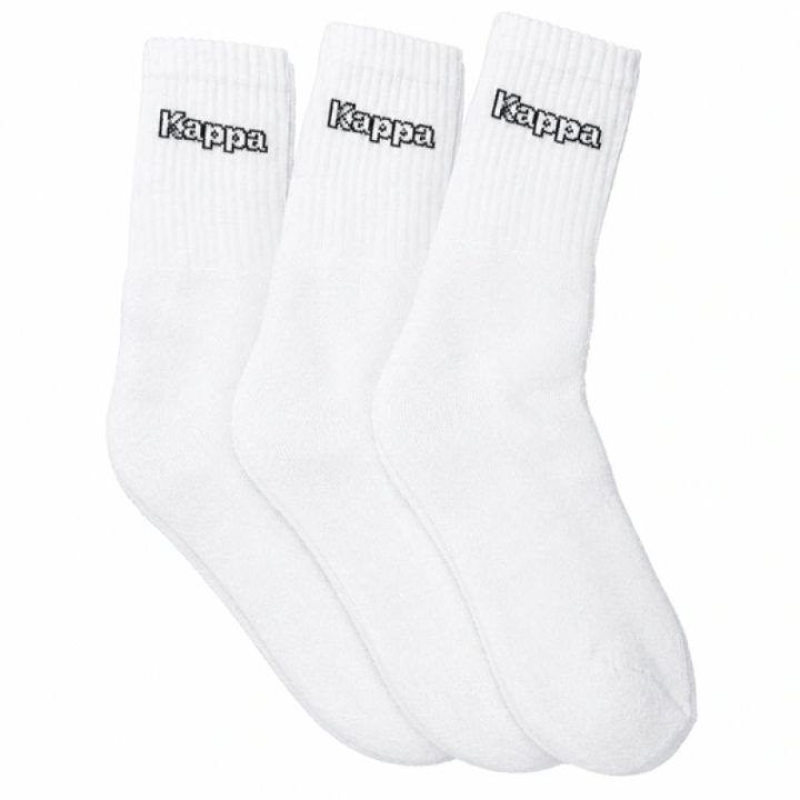 Kojinės su elastingu kraštu prie kulkšnies Kappa, baltos