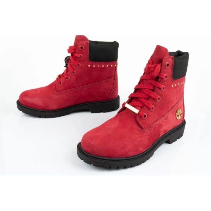 Moteriški žygio batai Timberland Heritage 6 In, raudoni