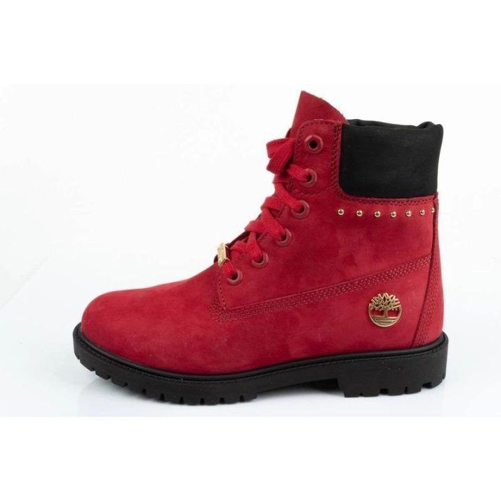 Moteriški žygio batai Timberland Heritage 6 In, raudoni