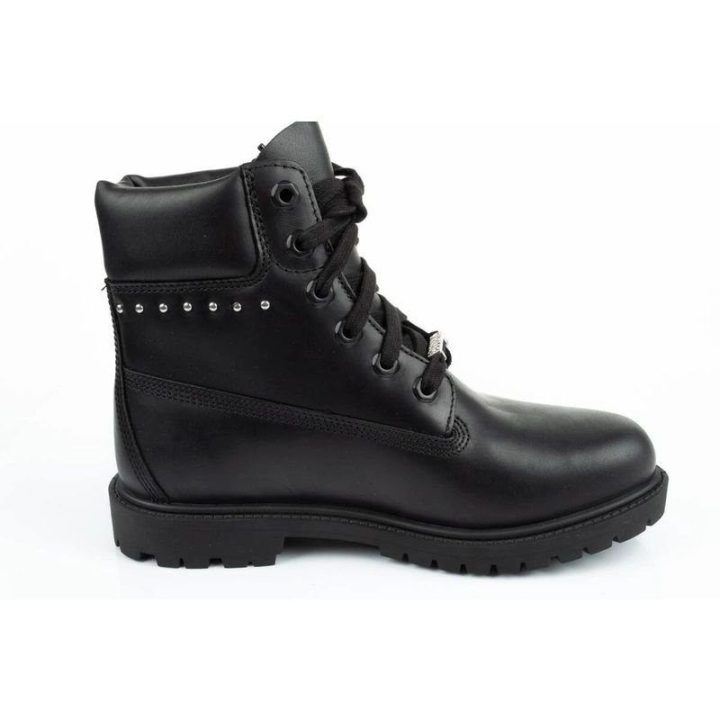 Moteriški odiniai žygio batai Timberland Heritage 6 In, juodi