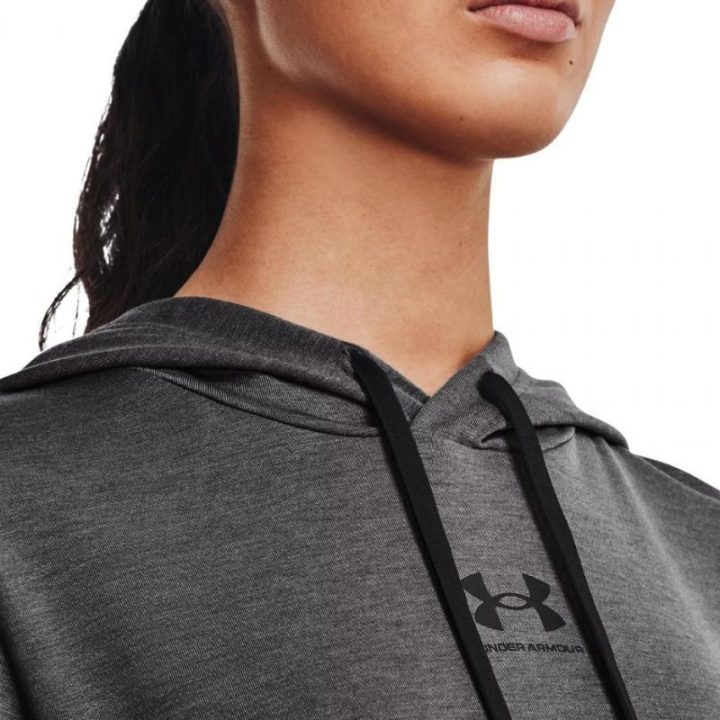Moteriškas džemperis su gobtuvu Under Armour Rival Terry, grafito