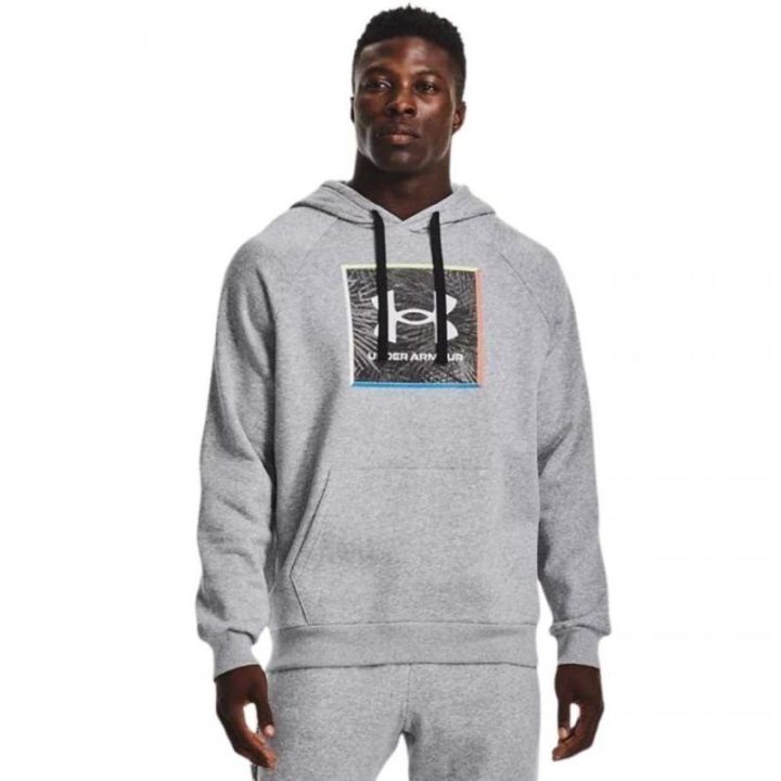 Vyriškas džemperis su gobtuvu Under Armour UA Rival Graphic, pilkas