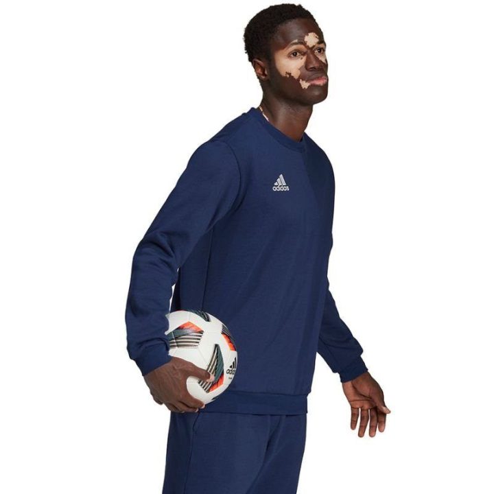 Vyriškas džemperis futbolui adidas Entrada 22, tamsiai mėlynas
