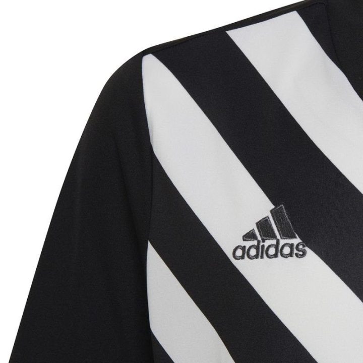 Vaikiški marškinėliai adidas Entrada 22 Graphic Jersey, juodi ir balti