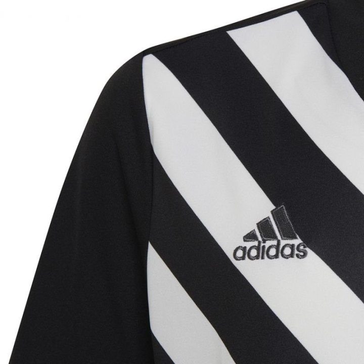 Vaikiški marškinėliai adidas Entrada 22 Graphic Jersey, juodi ir balti