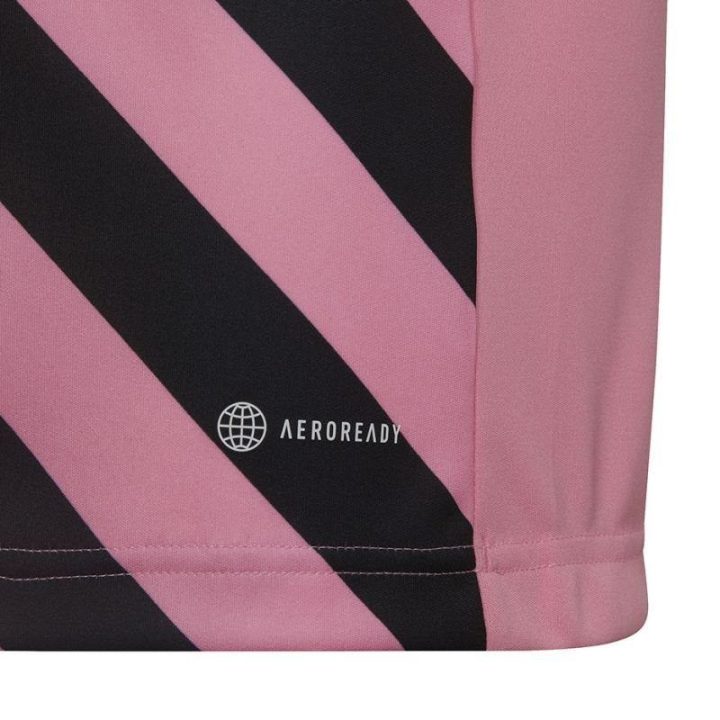 Vaikiški marškinėliai adidas Entrada 22, rožiniai ir juodi