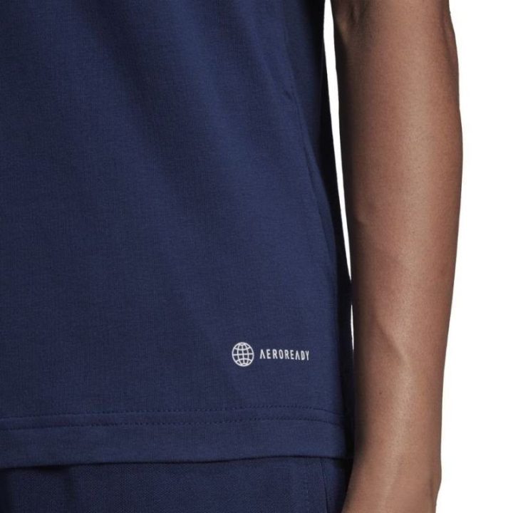 Moteriški medvilniniai marškinėliai adidas Entrada 22, tamsiai mėlyni