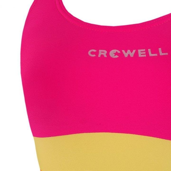 Maudymosi kostiumėlis mergaitėms Crowell, rožinis, oranžinis ir geltonas