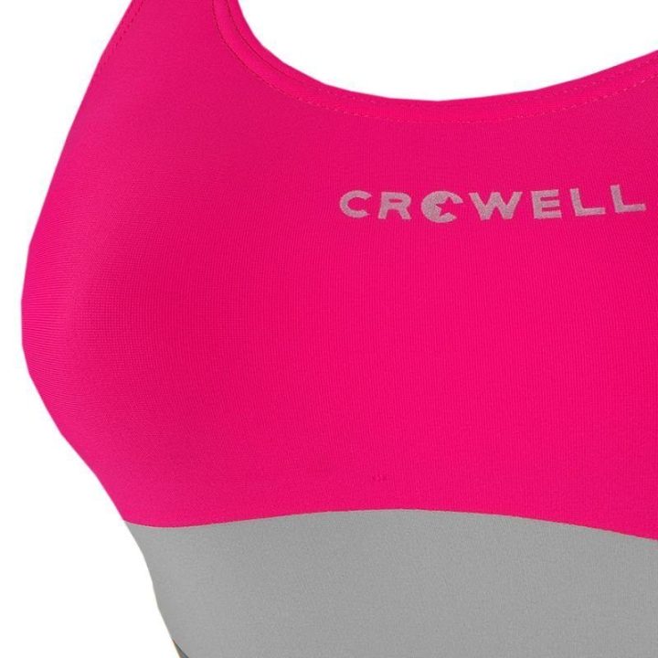 Maudymosi kostiumėlis Crowell, rožinis ir pilkas