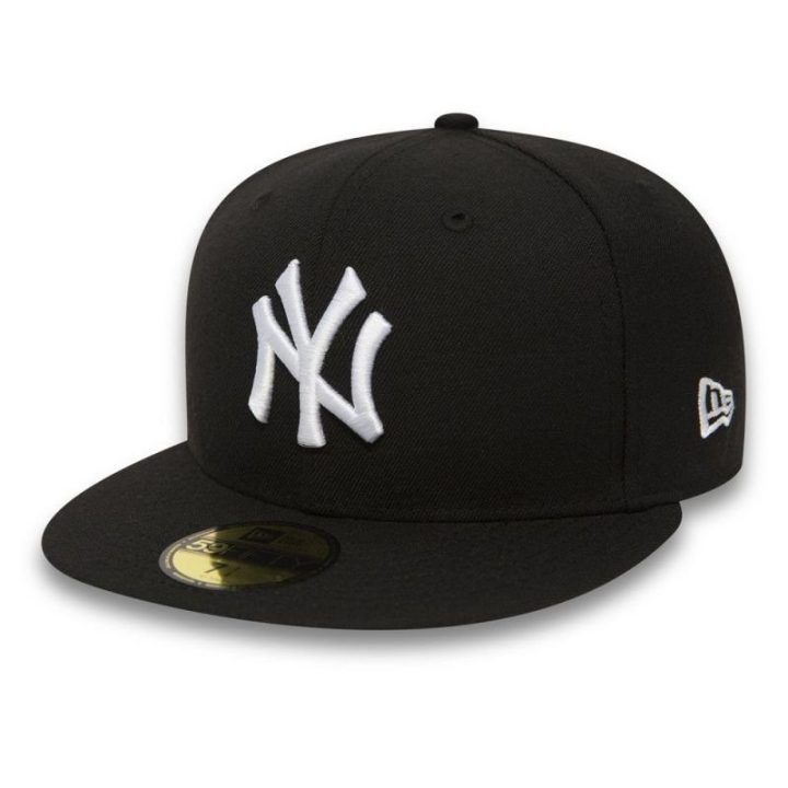 Kepurė su tiesiu snapeliu New Era New York Yankees MLB, juoda