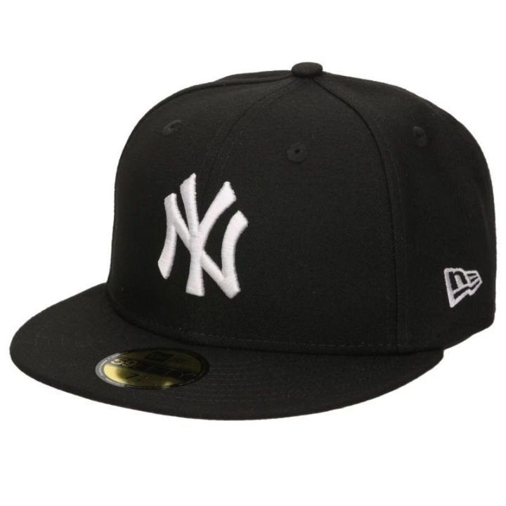 Kepurė su tiesiu snapeliu New Era New York Yankees MLB, juoda