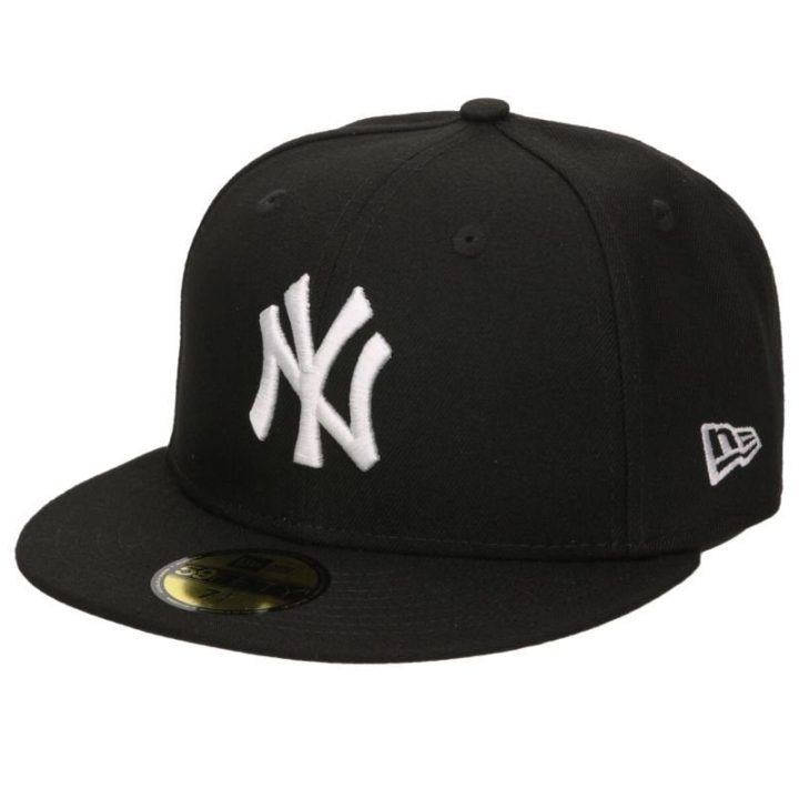 Kepurė su tiesiu snapeliu New Era New York Yankees MLB, juoda