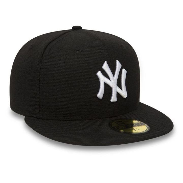 Kepurė su tiesiu snapeliu New Era New York Yankees MLB, juoda