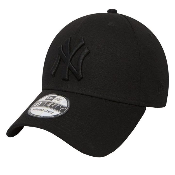 Kepurė su snapeliu New Era 39Thirty Classic New York Yankees, juoda