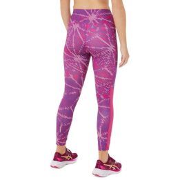 Moteriškos tamprės aukštu juosmeniu Asics Sakura AOP, violetinės