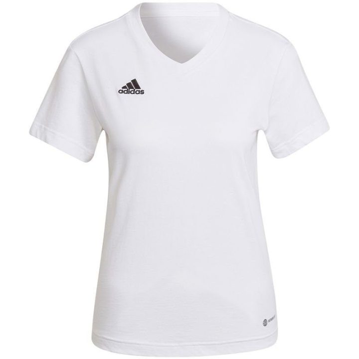 Moteriški medvilniniai marškinėliai adidas Entrada 22, balti