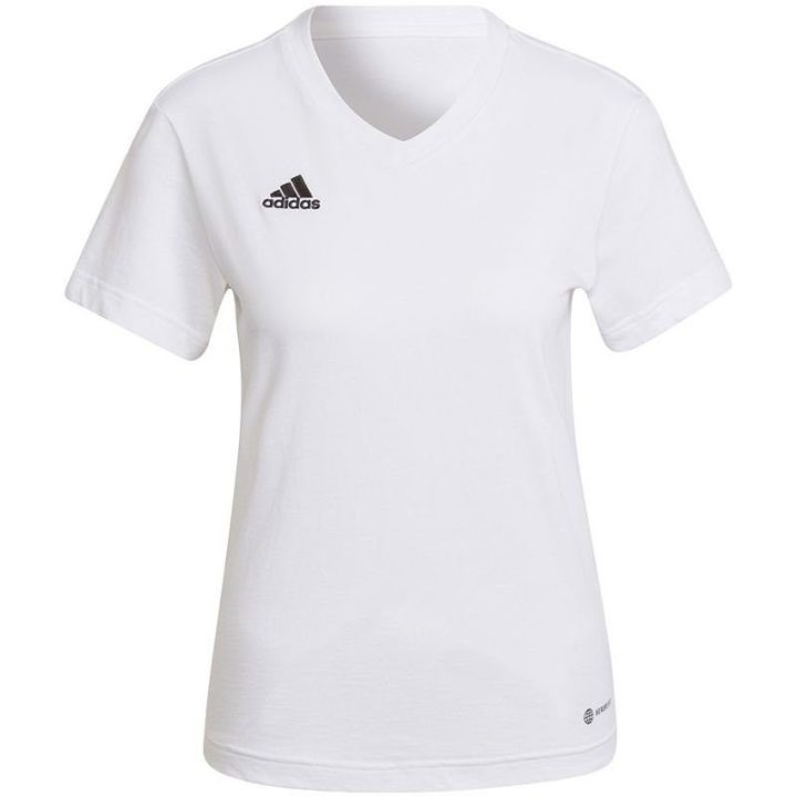 Moteriški medvilniniai marškinėliai adidas Entrada 22, balti