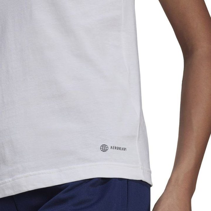 Moteriški medvilniniai marškinėliai adidas Entrada 22, balti