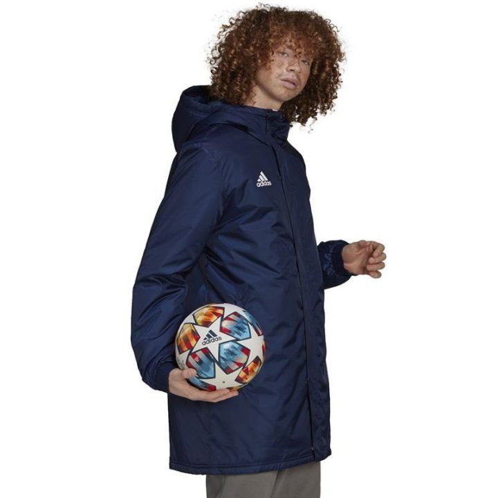 Vyriška striukė su spaudėmis adidas Entrada 22 Stadium, tamsiai mėlyna