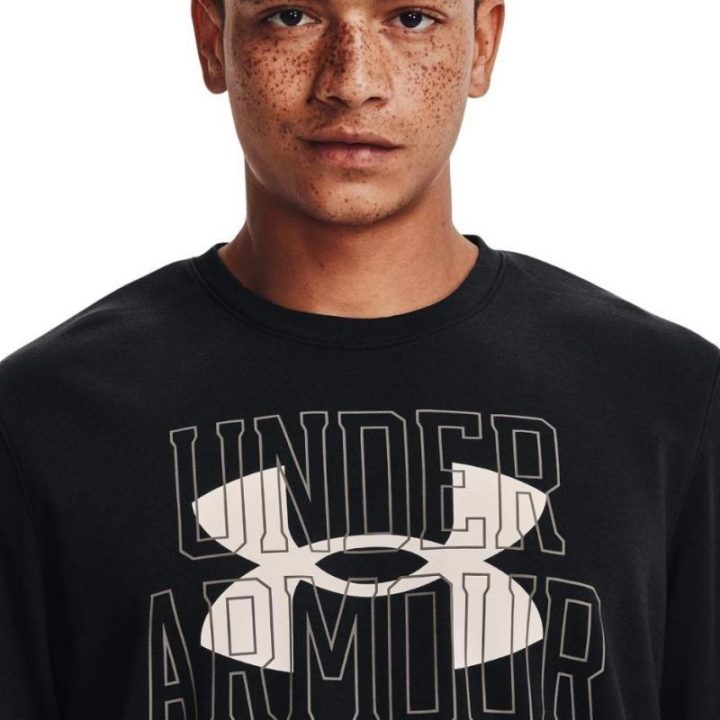 Vyriškas džemperis Under Armour UA Rival Terry Logo Crew, juodas