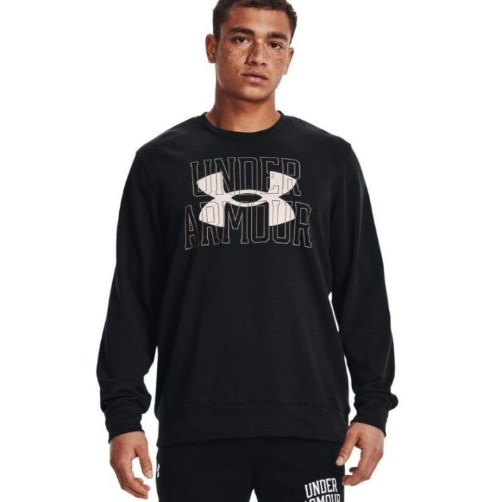 Vyriškas džemperis Under Armour UA Rival Terry Logo Crew, juodas