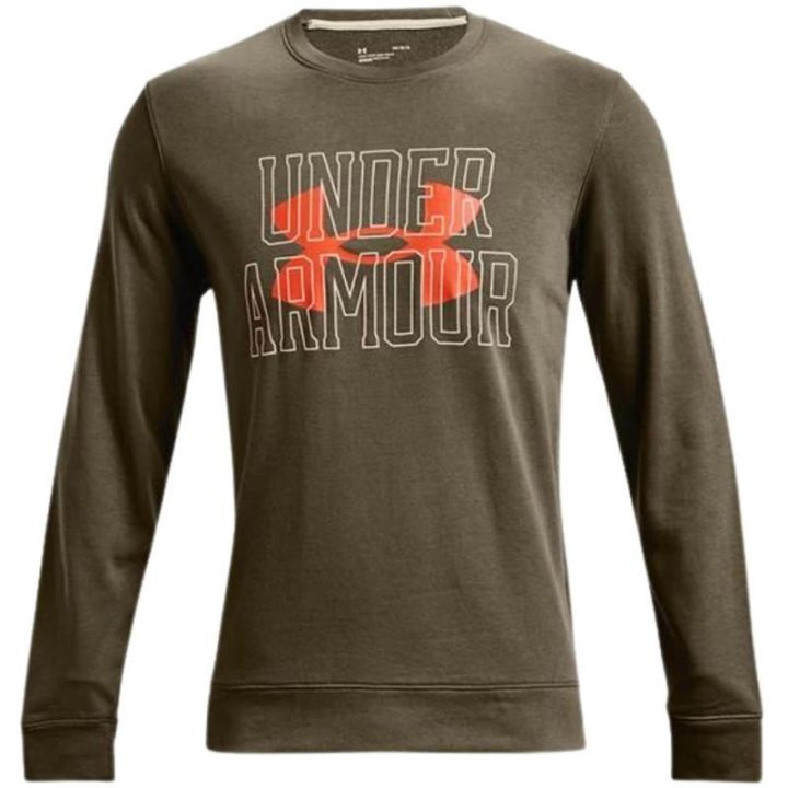 Vyriškas medvilninis džemperis Under Armour Rival Terry, žalias