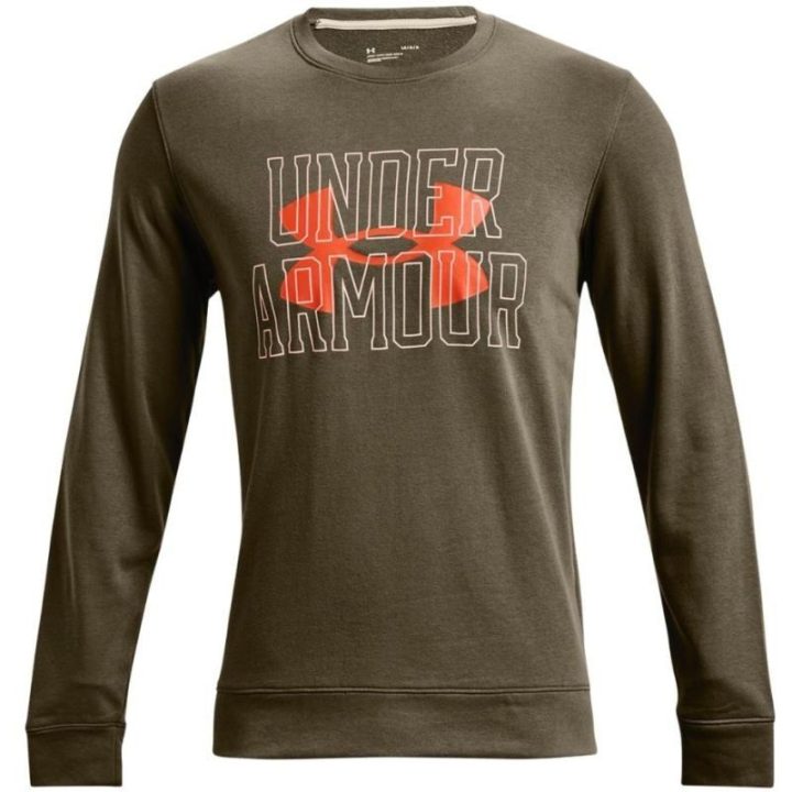 Vyriškas medvilninis džemperis Under Armour Rival Terry, žalias