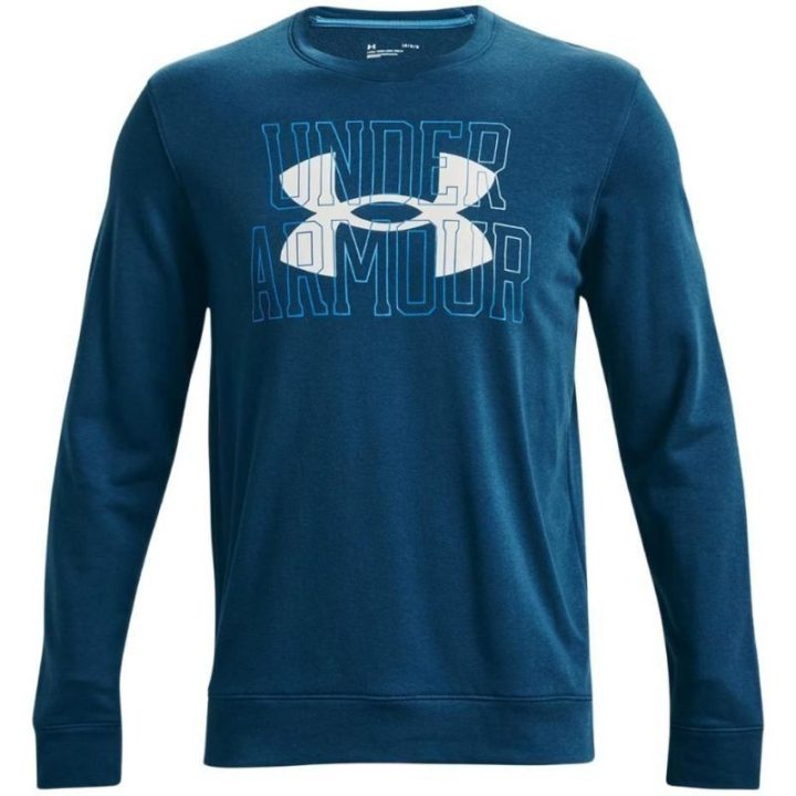 Vyriškas medvilninis džemperis Under Armour UA Rival, mėlynas