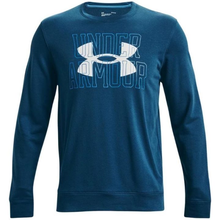 Vyriškas medvilninis džemperis Under Armour UA Rival, mėlynas