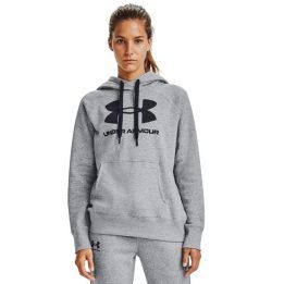 Moteriškas medvilninis džemperis Under Armour Rival Fleece, pilkas