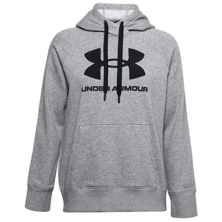 Moteriškas medvilninis džemperis Under Armour Rival Fleece, pilkas