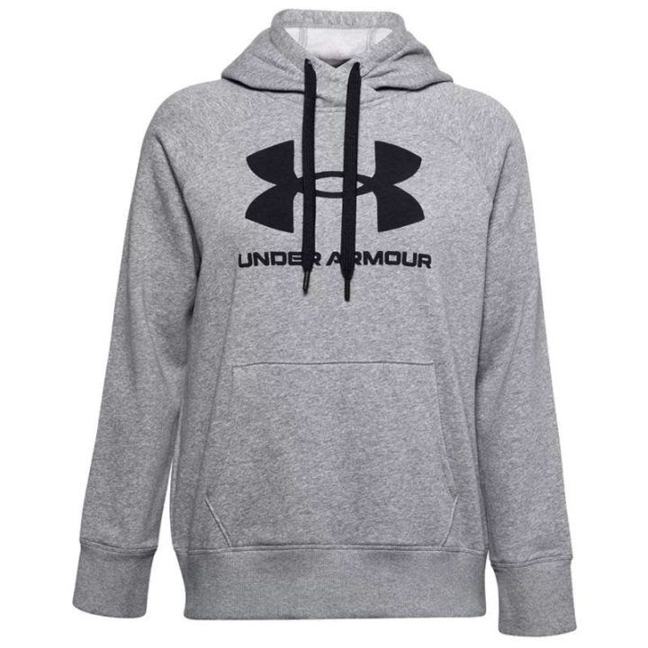 Moteriškas medvilninis džemperis Under Armour Rival Fleece, pilkas