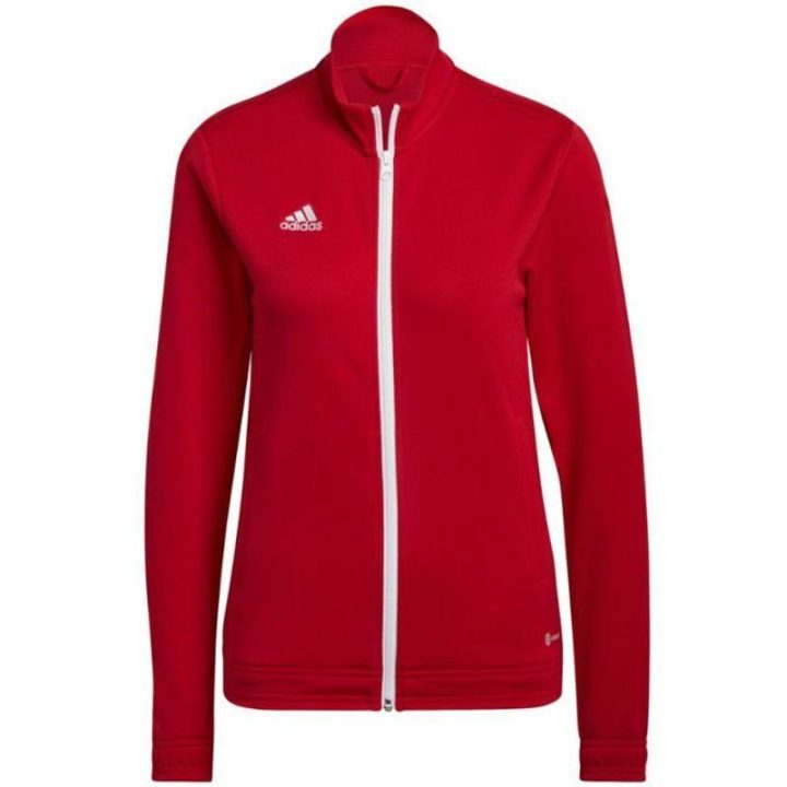 Moteriška sportinė striukė su užtrauktuku adidas Entrada 22, raudona