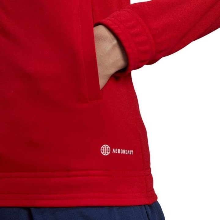 Moteriška sportinė striukė su užtrauktuku adidas Entrada 22, raudona