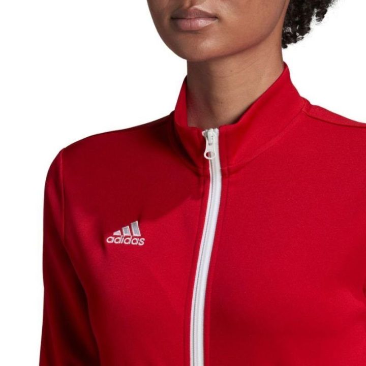 Moteriška sportinė striukė su užtrauktuku adidas Entrada 22, raudona
