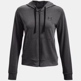 Moteriškas džemperis su gobtuvu Under Armour Rival Terry, pilkas