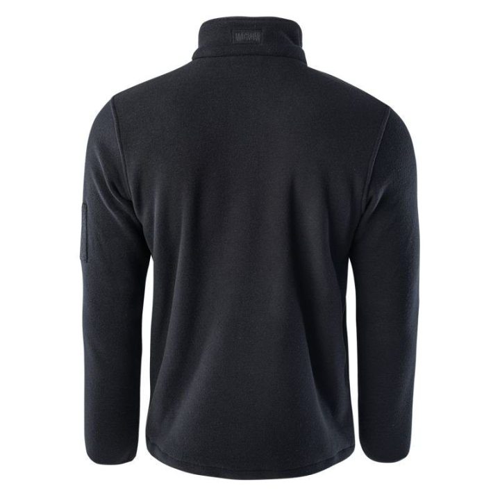 Vyriškas džemperis su užtrauktuku Magnum Essential Fleece, juodas