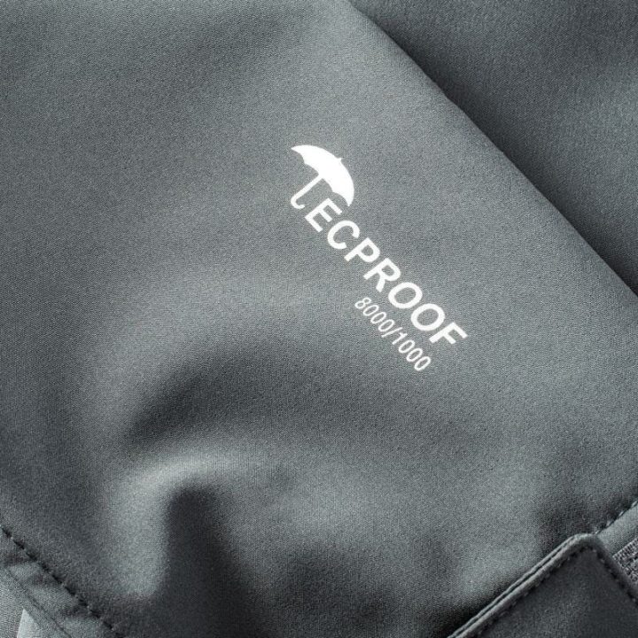 Vyriška striukė su Tecproof membrana Hi-Tec Caen, pilka ir geltona