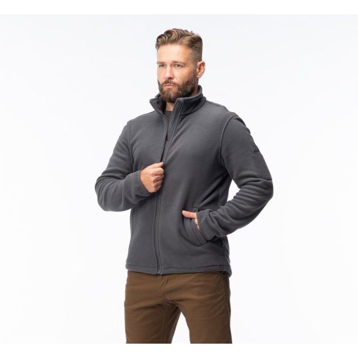 Vyriškas džemperis su aukšta apykakle Magnum Essential Fleece, pilkas