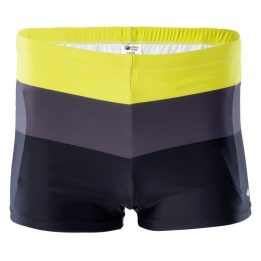 Vyriški maudymosi bokseriai Aquawave Stripe, juodi ir geltoni