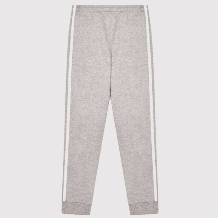 Vaikiškos laisvo kirpimo sportinės kelnės adidas 3 Stripes C PT, pilkos