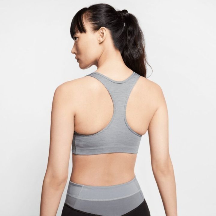 Sportinė liemenėlė su vidutine atrama Nike Dri-FIT Swoosh, pilka