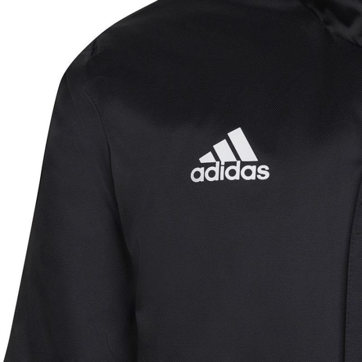 Vaikiška striukė su gobtuvu adidas Entrada 22 Stadium, juoda