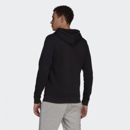 Vyriškas džemperis su gobtuvu adidas Essentials Fleece, juodas