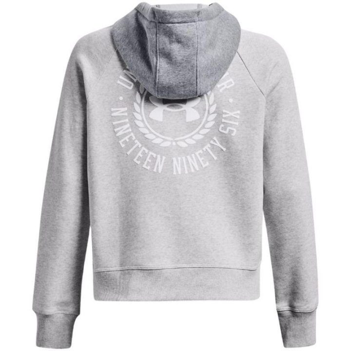 Moteriškas džemperis su gobtuvu Under Armour Rival Fleece CB, pilkas