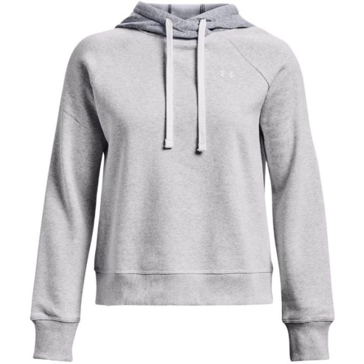 Moteriškas džemperis su gobtuvu Under Armour Rival Fleece CB, pilkas