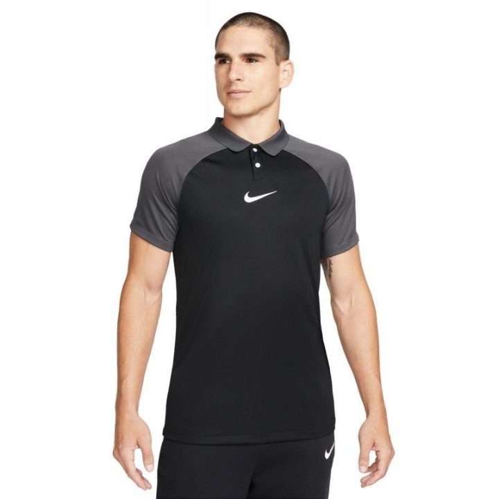Vyriški polo marškinėliai Nike Academy Pro, juodi ir pilki