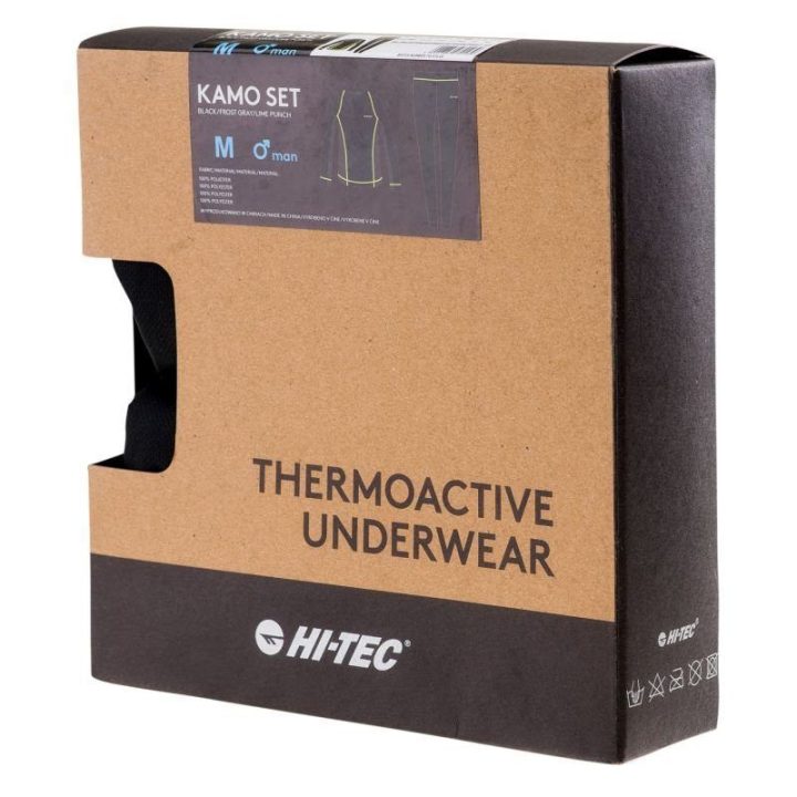 Vyriškas termoapatinių komplektas Hi-Tec Kamo Set, juodas