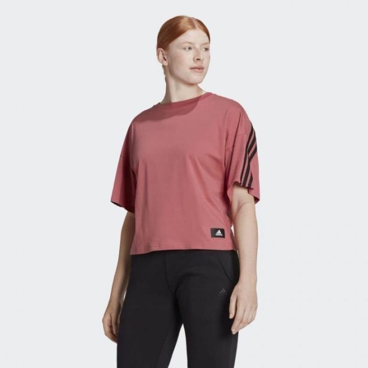 Moteriški medvilniniai marškinėliai adidas Future Icons, raudoni