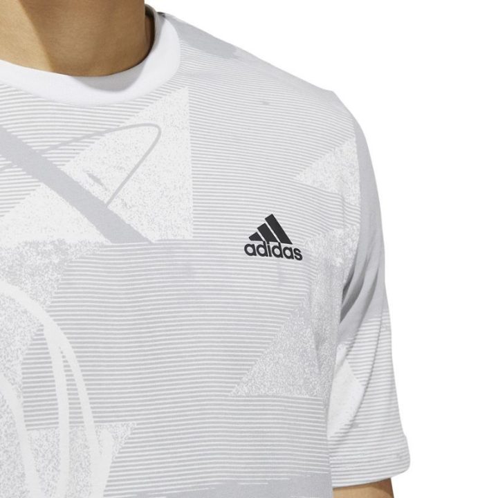 Vyriški laisvo kirpimo marškinėliai adidas Iginite Aop, pilki